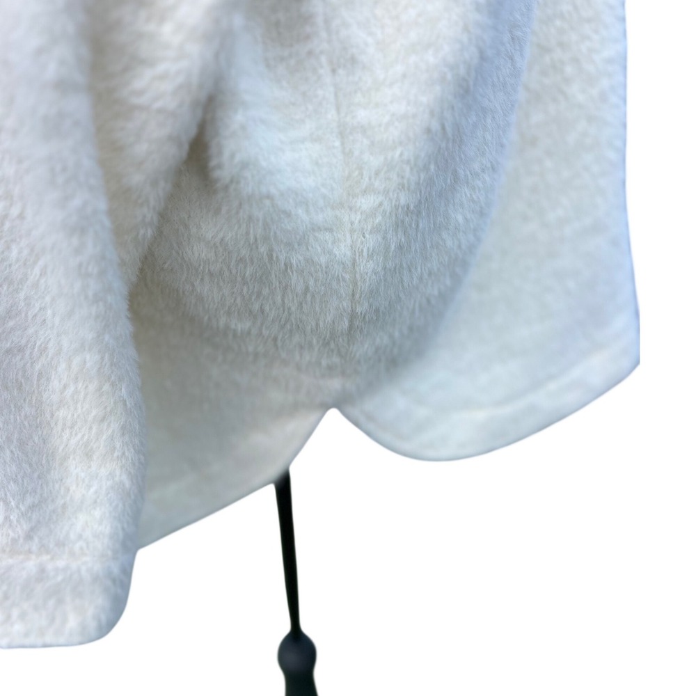 Member's Mark Plush Shacket XL Delicate Ivory Faux Fur Button Front F12787G8805A - Picture 9 of 11